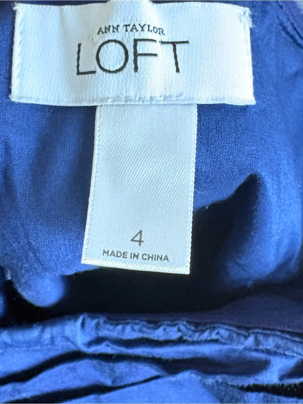 Blue Single Strap Dress by Ann Taylor Loft Size 4 - Picture 7 of 9